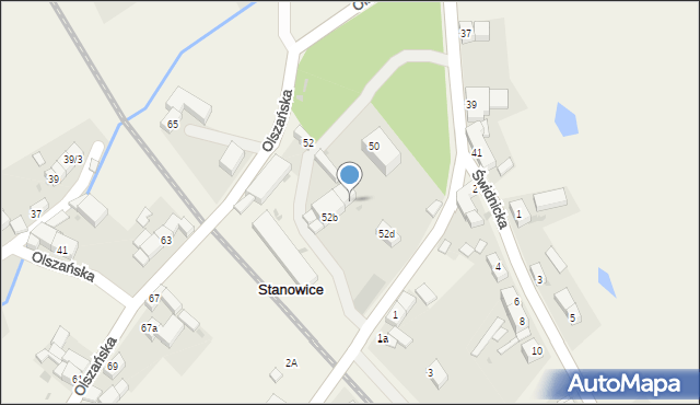 Stanowice, Strzegomska, 52c, mapa Stanowice