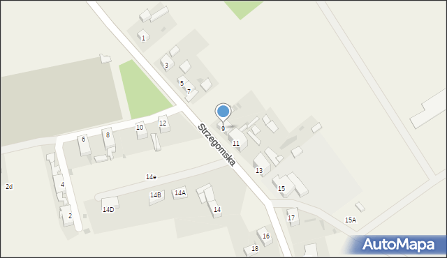 Stanowice, Strzegomska, 9, mapa Stanowice