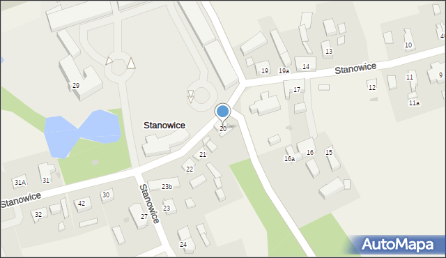 Stanowice, Stanowice, 20, mapa Stanowice