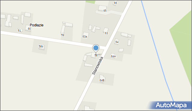 Stanowiska, Stanowiska, 58, mapa Stanowiska