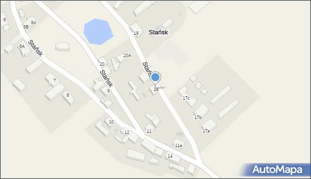 Stańsk, Stańsk, 18, mapa Stańsk