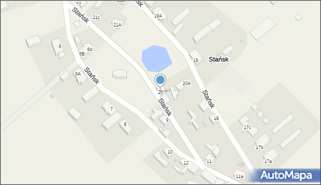 Stańsk, Stańsk, 20, mapa Stańsk