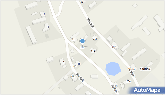 Stańsk, Stańsk, 21c, mapa Stańsk