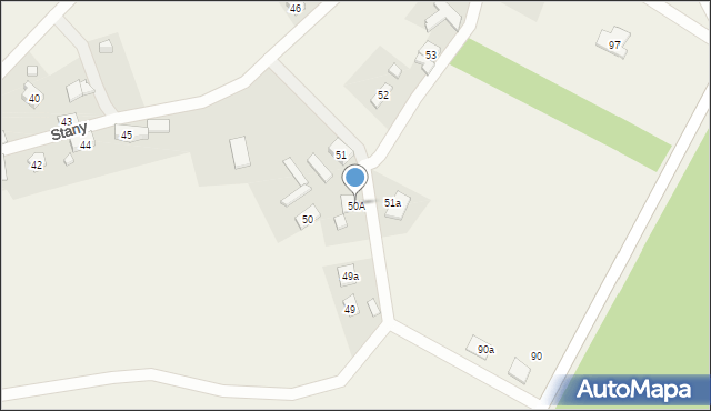 Stany, Stany, 50A, mapa Stany