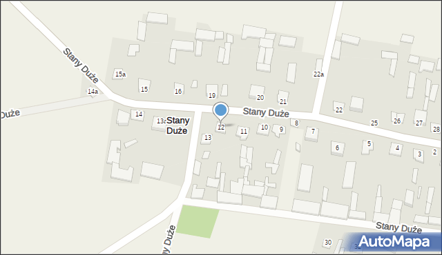 Stany Duże, Stany Duże, 12, mapa Stany Duże