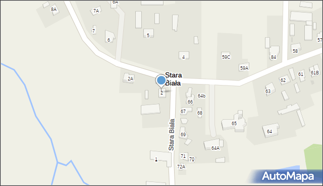 Stara Biała, Stara Biała, 2, mapa Stara Biała