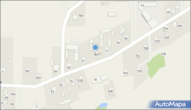 Stara Biała, Stara Biała, 56, mapa Stara Biała