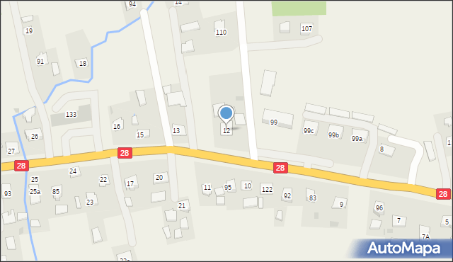 Stara Bircza, Stara Bircza, 12, mapa Stara Bircza