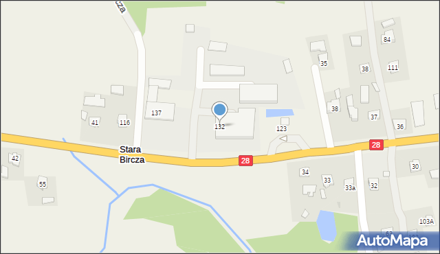 Stara Bircza, Stara Bircza, 132, mapa Stara Bircza