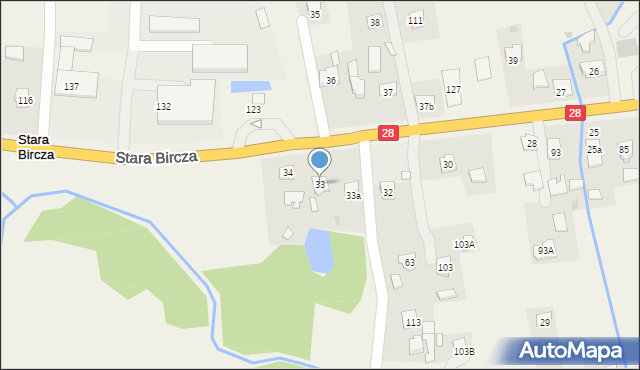 Stara Bircza, Stara Bircza, 33, mapa Stara Bircza