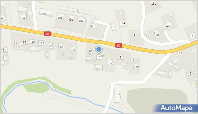 Stara Bircza, Stara Bircza, 7, mapa Stara Bircza