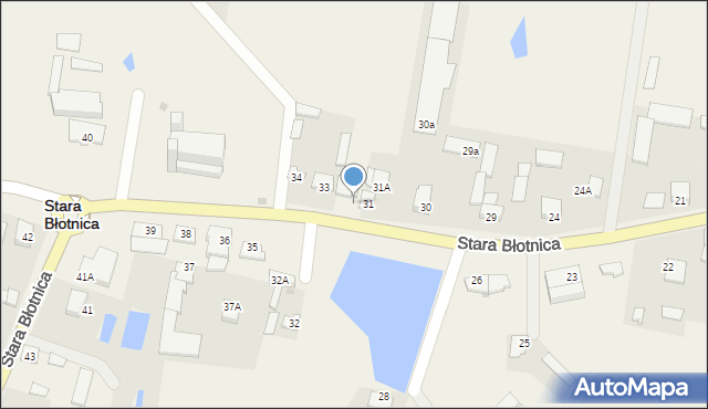 Stara Błotnica, Stara Błotnica, 33A, mapa Stara Błotnica