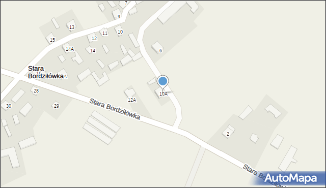 Stara Bordziłówka, Stara Bordziłówka, 10A, mapa Stara Bordziłówka