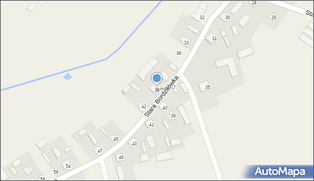 Stara Bordziłówka, Stara Bordziłówka, 38, mapa Stara Bordziłówka