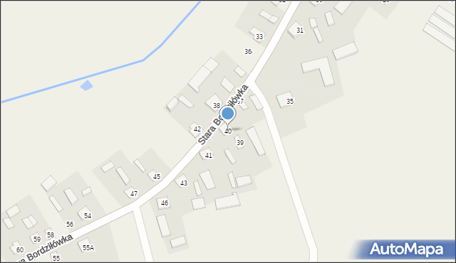 Stara Bordziłówka, Stara Bordziłówka, 40, mapa Stara Bordziłówka
