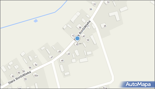 Stara Bordziłówka, Stara Bordziłówka, 41, mapa Stara Bordziłówka