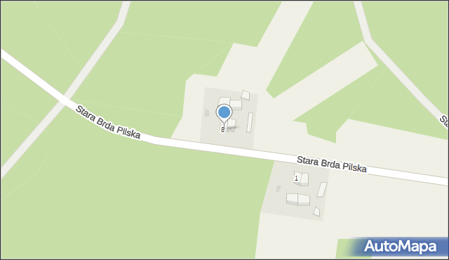Stara Brda Pilska, Stara Brda Pilska, 8a, mapa Stara Brda Pilska