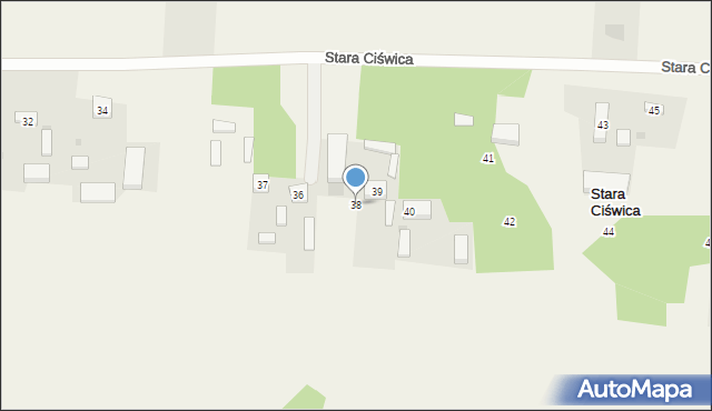 Stara Ciświca, Stara Ciświca, 38, mapa Stara Ciświca