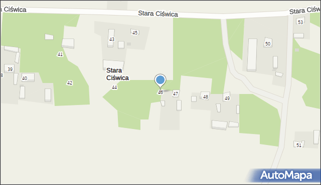 Stara Ciświca, Stara Ciświca, 46, mapa Stara Ciświca