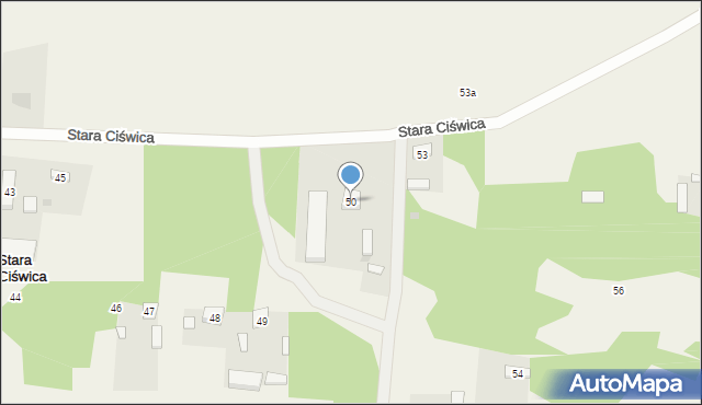 Stara Ciświca, Stara Ciświca, 50, mapa Stara Ciświca