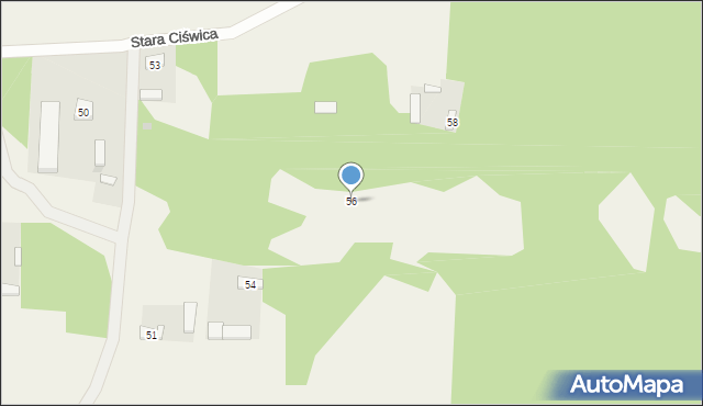 Stara Ciświca, Stara Ciświca, 56, mapa Stara Ciświca