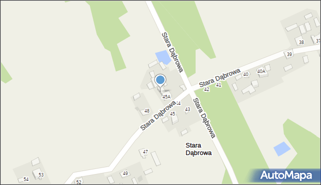 Stara Dąbrowa, Stara Dąbrowa, 45b, mapa Stara Dąbrowa