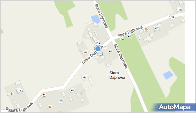 Stara Dąbrowa, Stara Dąbrowa, 46, mapa Stara Dąbrowa
