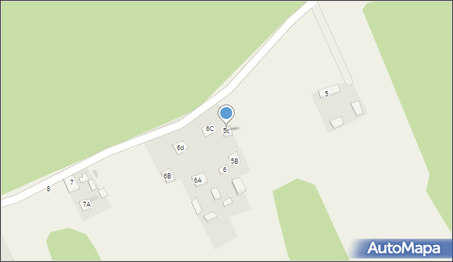 Stara Dąbrowa, Stara Dąbrowa, 5c, mapa Stara Dąbrowa