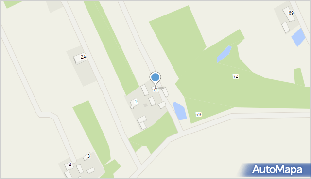 Stara Dąbrowa, Stara Dąbrowa, 74, mapa Stara Dąbrowa