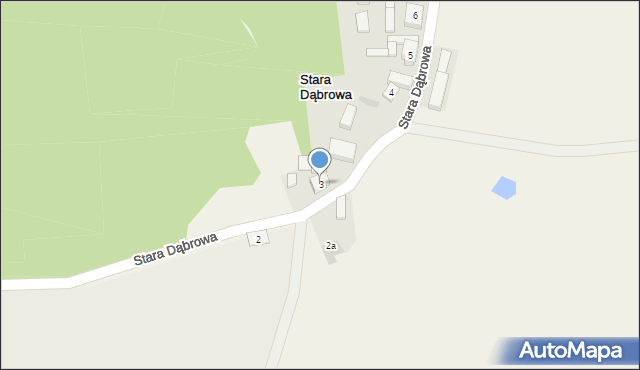 Stara Dąbrowa, Stara Dąbrowa, 3, mapa Stara Dąbrowa