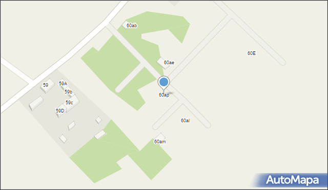 Stara Dąbrowa, Stara Dąbrowa, 60ap, mapa Stara Dąbrowa