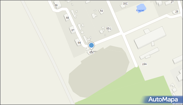 Stara Dąbrowa, Stara Dąbrowa, 65c, mapa Stara Dąbrowa