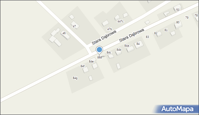 Stara Dąbrowa, Stara Dąbrowa, 84d, mapa Stara Dąbrowa