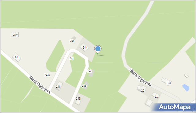 Stara Dąbrowa, Stara Dąbrowa, 24g, mapa Stara Dąbrowa