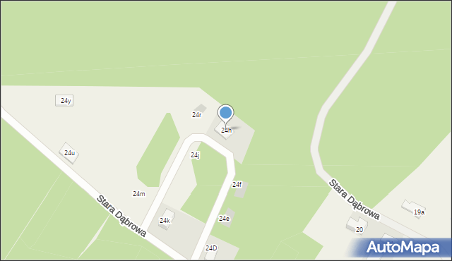 Stara Dąbrowa, Stara Dąbrowa, 24h, mapa Stara Dąbrowa