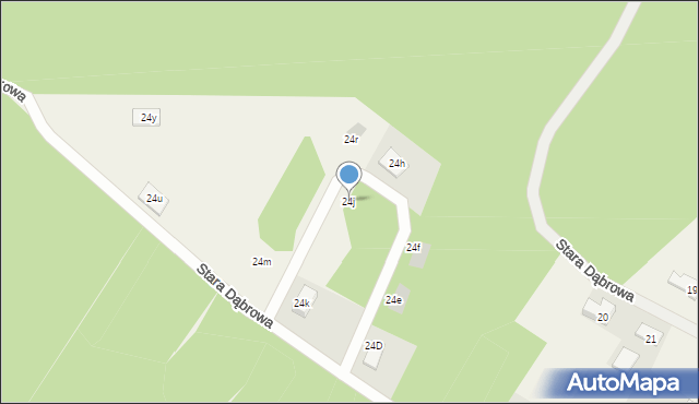 Stara Dąbrowa, Stara Dąbrowa, 24j, mapa Stara Dąbrowa