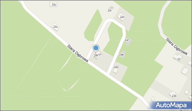Stara Dąbrowa, Stara Dąbrowa, 24k, mapa Stara Dąbrowa