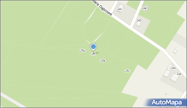 Stara Dąbrowa, Stara Dąbrowa, 25f, mapa Stara Dąbrowa