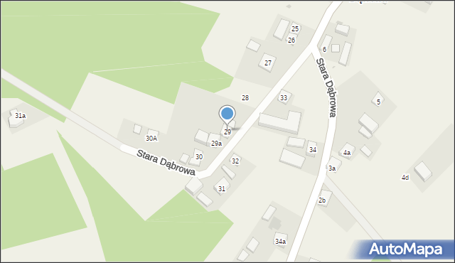 Stara Dąbrowa, Stara Dąbrowa, 29, mapa Stara Dąbrowa