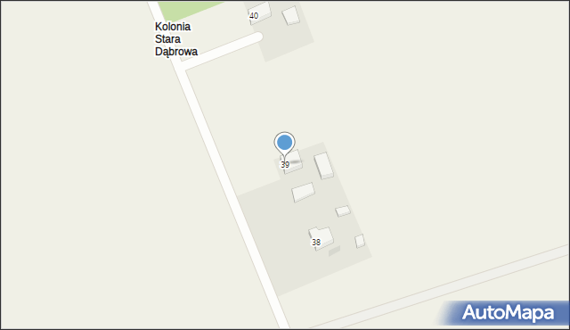 Stara Dąbrowa, Stara Dąbrowa, 39, mapa Stara Dąbrowa