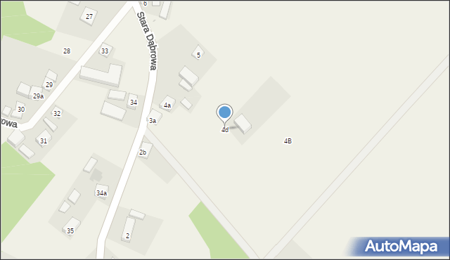 Stara Dąbrowa, Stara Dąbrowa, 4d, mapa Stara Dąbrowa