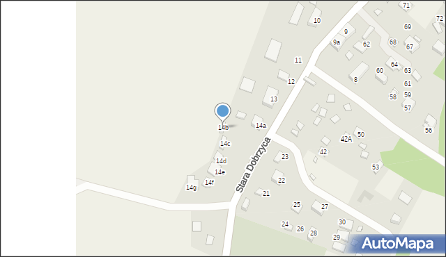 Stara Dobrzyca, Stara Dobrzyca, 14b, mapa Stara Dobrzyca