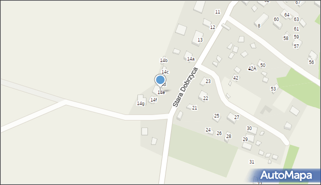 Stara Dobrzyca, Stara Dobrzyca, 14e, mapa Stara Dobrzyca