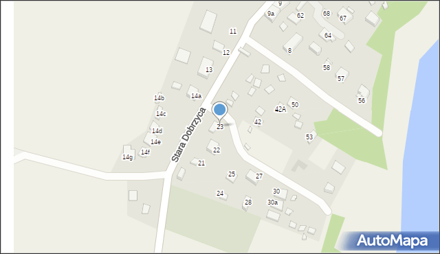 Stara Dobrzyca, Stara Dobrzyca, 23, mapa Stara Dobrzyca
