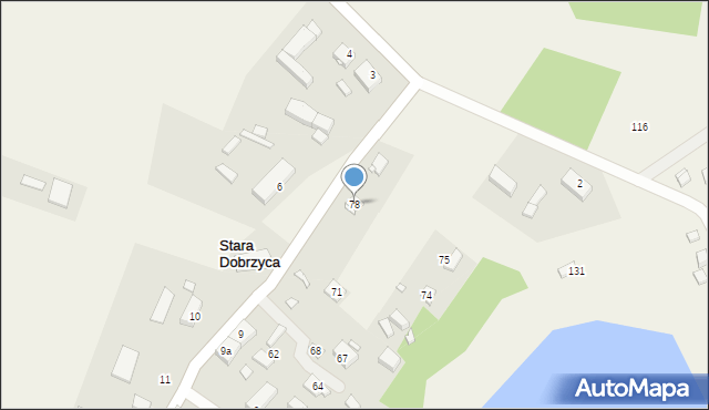 Stara Dobrzyca, Stara Dobrzyca, 78, mapa Stara Dobrzyca