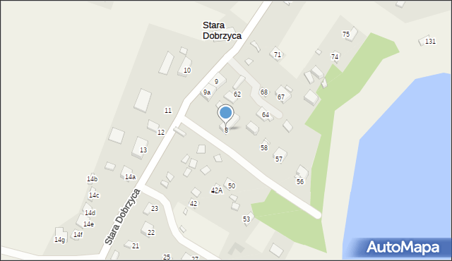 Stara Dobrzyca, Stara Dobrzyca, 8, mapa Stara Dobrzyca