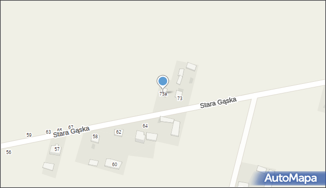 Stara Gąska, Stara Gąska, 73a, mapa Stara Gąska