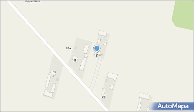 Stara Gąska, Stara Gąska, 87, mapa Stara Gąska