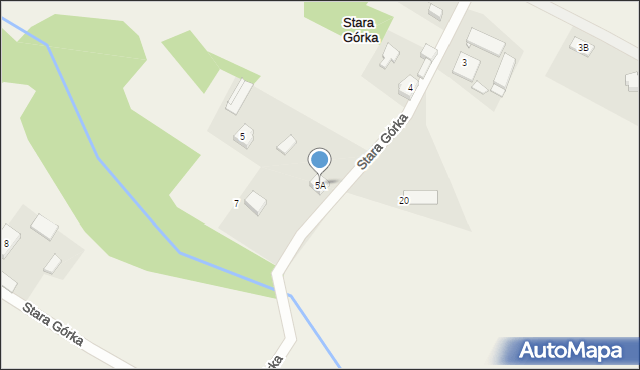 Stara Górka, Stara Górka, 5A, mapa Stara Górka