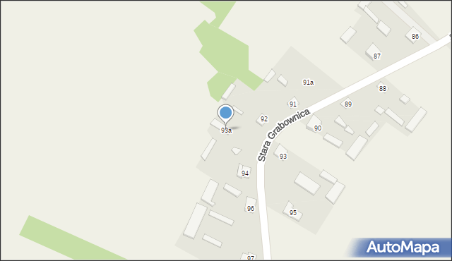 Stara Grabownica, Stara Grabownica, 93a, mapa Stara Grabownica
